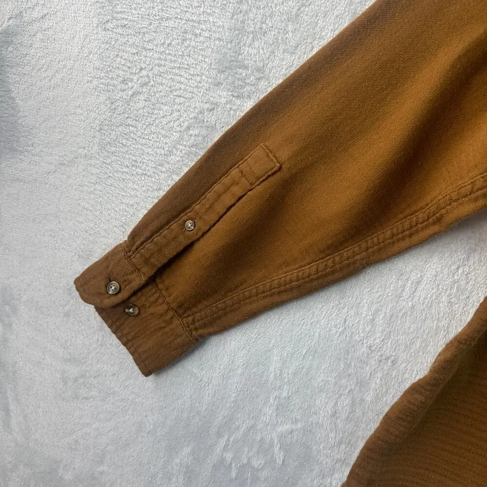 Banana Republic Brown Cotton Button Down Shirt - Standard Fit - Size L